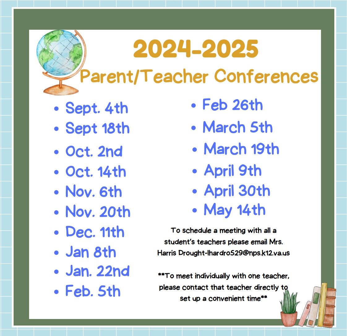  Parent Teacher Conference Schedule
